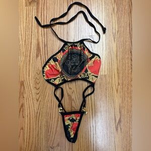 Dancewear: Red and Black Halter